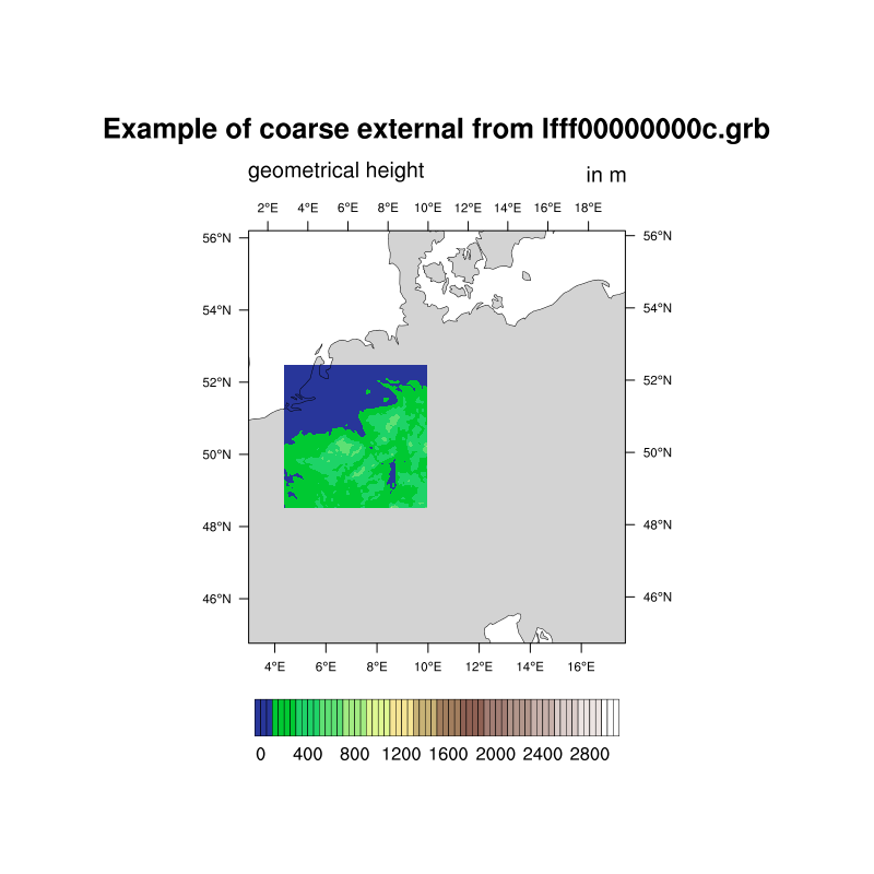 Example of coarse external data from a Grib file with passe-partout